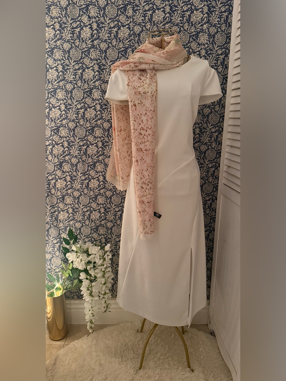 INC International Concepts Pink Floral Scarf / Wrap